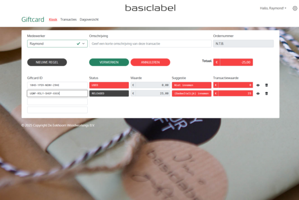 Basiclabel Kiosk